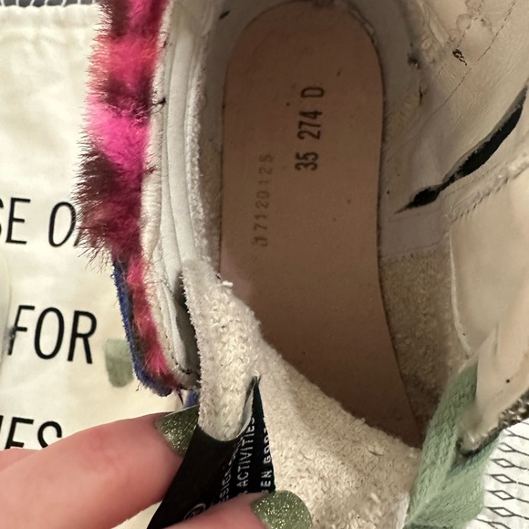 Golden Goose HTF Slides - Pink, Silver, and Yellow size 35 - Picture 7 of 9